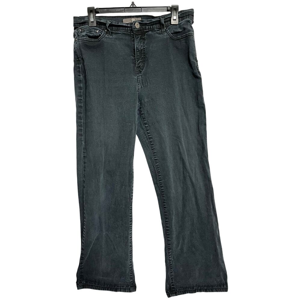 Levis 512 Bootcut Jeans Women Size 14 Gray Perfectly Slimming Denim Mid Rise